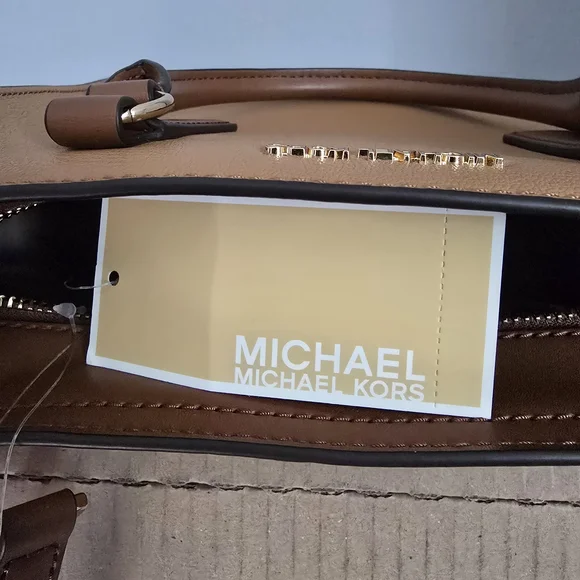 Michael Kors KRIS Leather Crossbody Satchel Bag NEW NWT - Picture 9 of 15